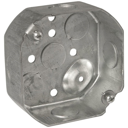 Southwire Electrical Box, 15.5 cu in, Octagon Box Type, Steel, Octagon Shape 54151-1/2-UPC